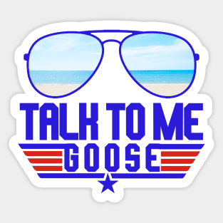 vintage talk to me goose cool design Sticker